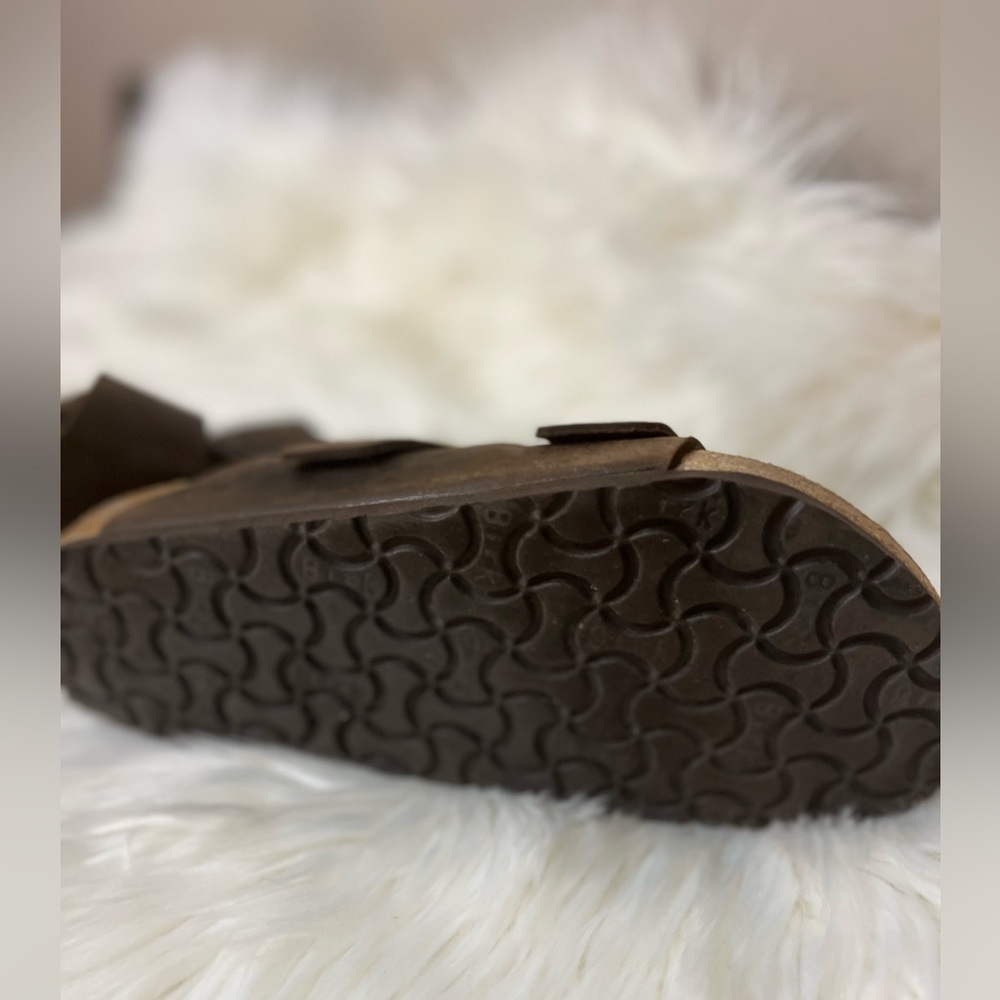 Birkenstock Dark Brown Leather Sandals - Picture 7 of 7